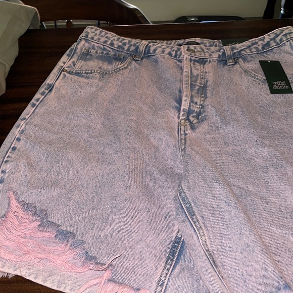 NWT wild fable pink stained distressed shorts - Picture 1 of 6